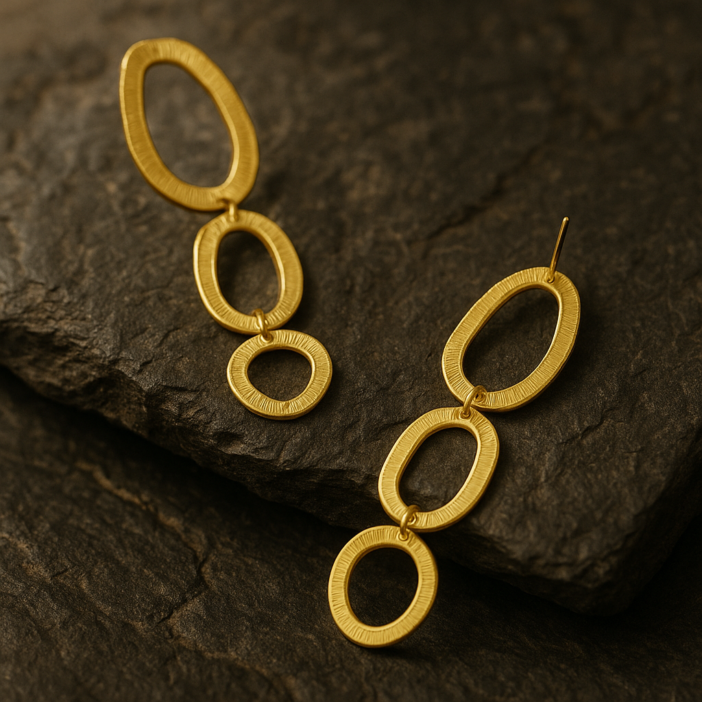 Thalassa | Elegant Gold Drop Earrings