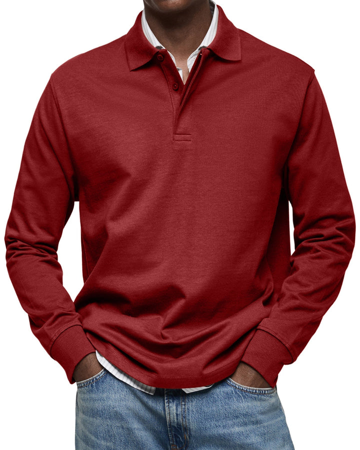 Jones | Casual Long Sleeve Polo Sweater