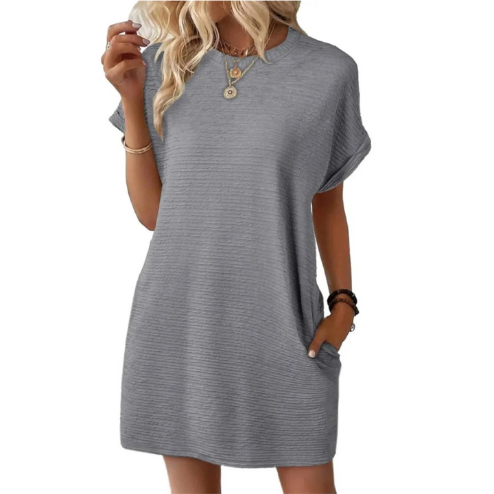 Samantha | Casual Minimalist Round-Neck Summer Dress