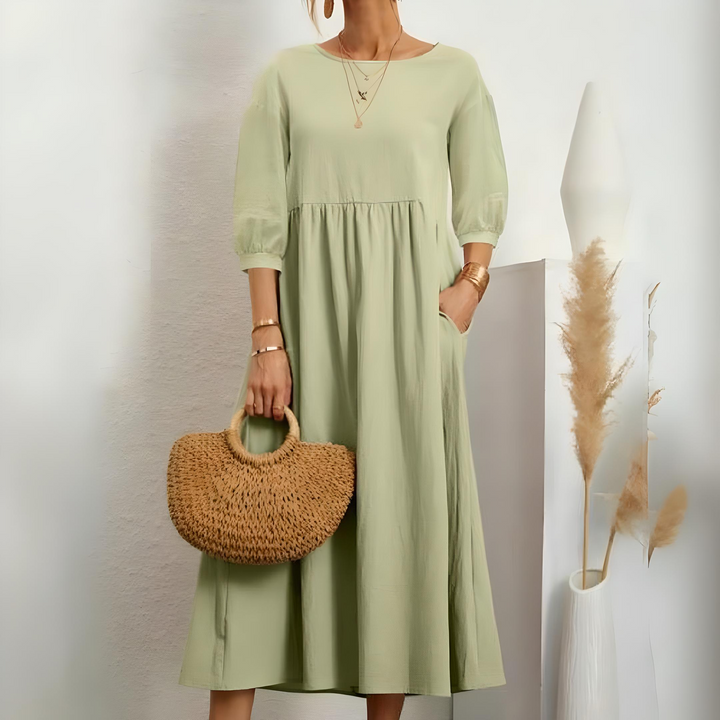 Cleya | Breathable Elegant Timeless Maxi Dress