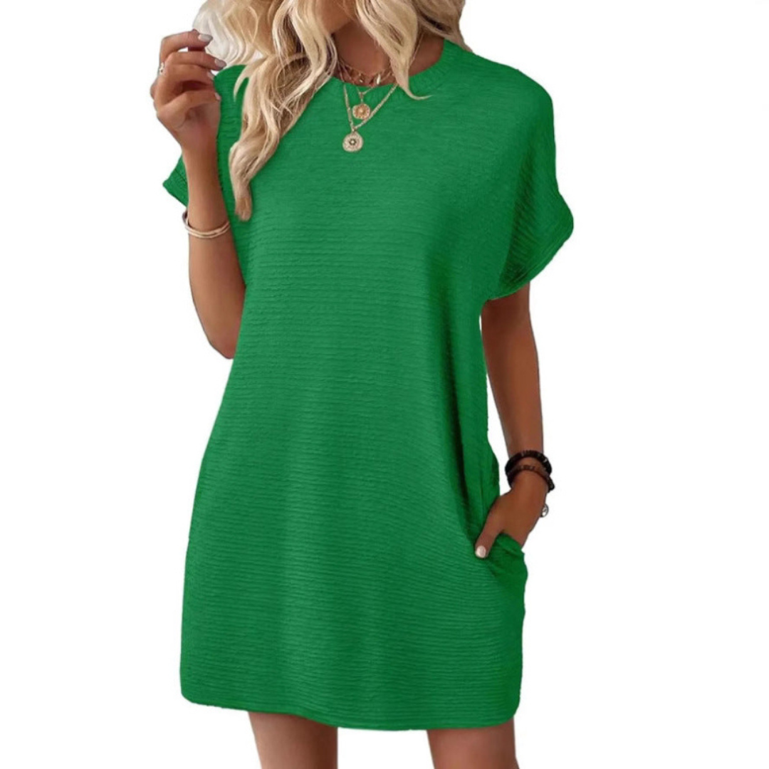 Samantha | Casual Minimalist Round-Neck Summer Dress