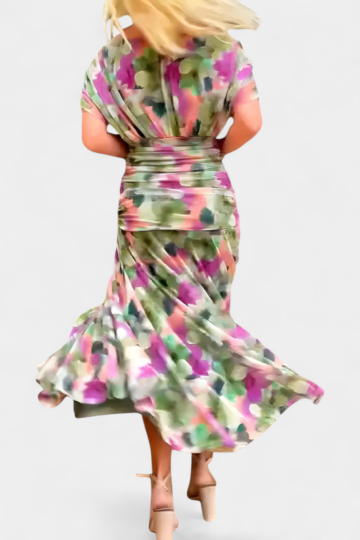 Dina | Long V-Neck Dress