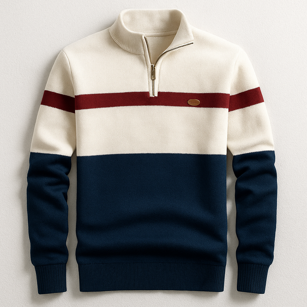 Avery | Heritage Quarter-Zip Sweater