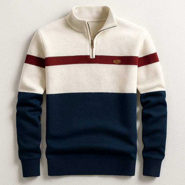 Avery | Heritage Quarter-Zip Sweater