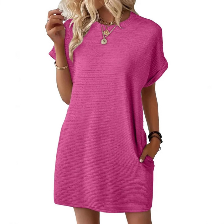 Samantha | Casual Minimalist Round-Neck Summer Dress