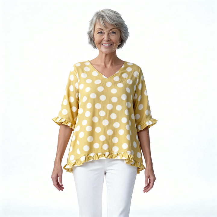 Elizabeth | Casual Chic Printed Vintage Blouse