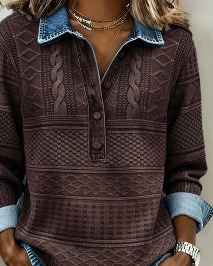 Sandra | Premium Half-Button Sweater