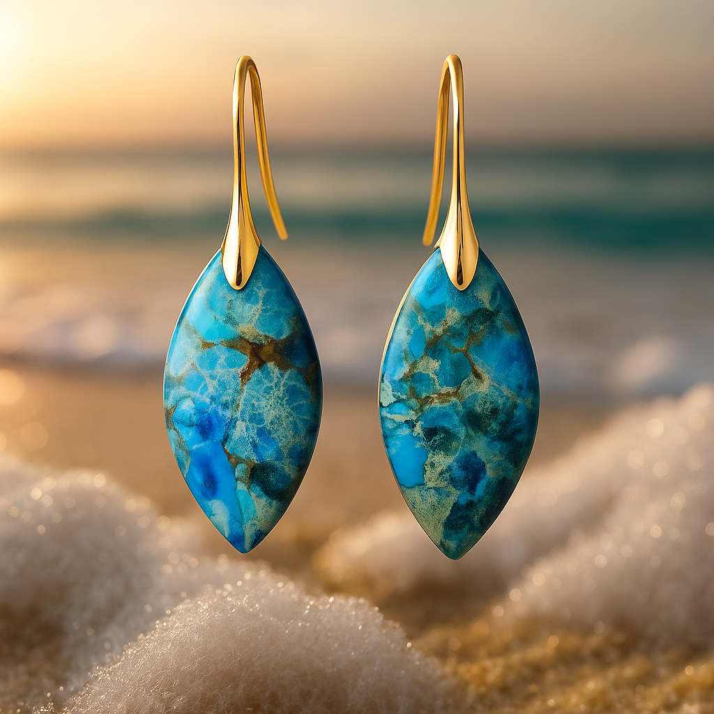 Avelina – Sophisticated Sea Blue Earrings