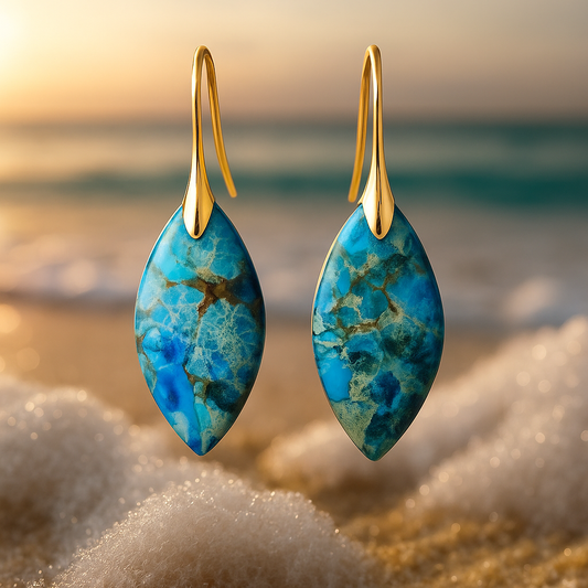 Avelina – Sophisticated Sea Blue Earrings