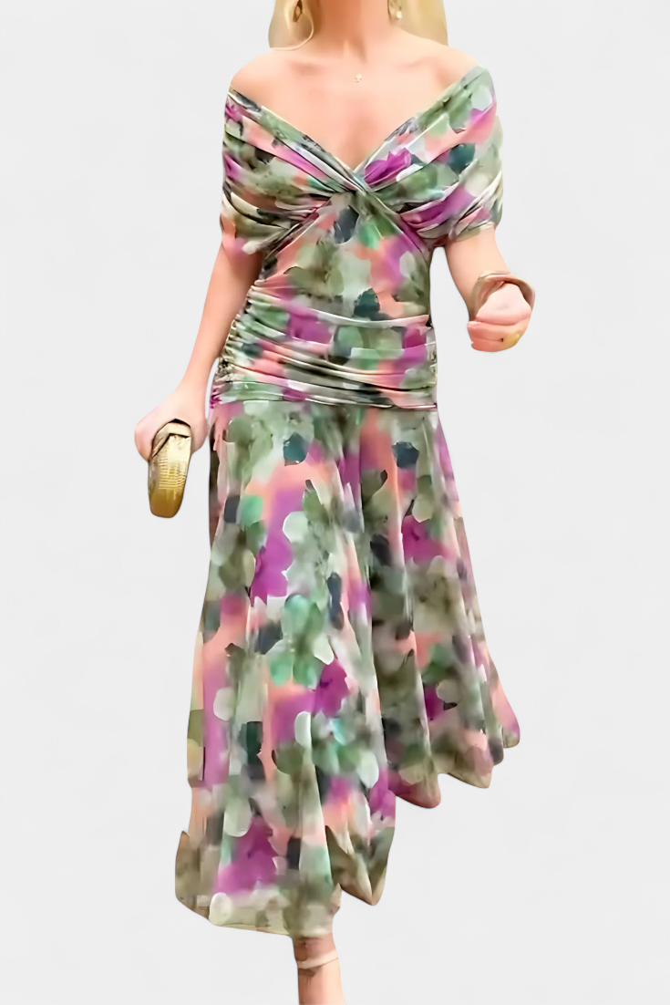 Dina | Long V-Neck Dress