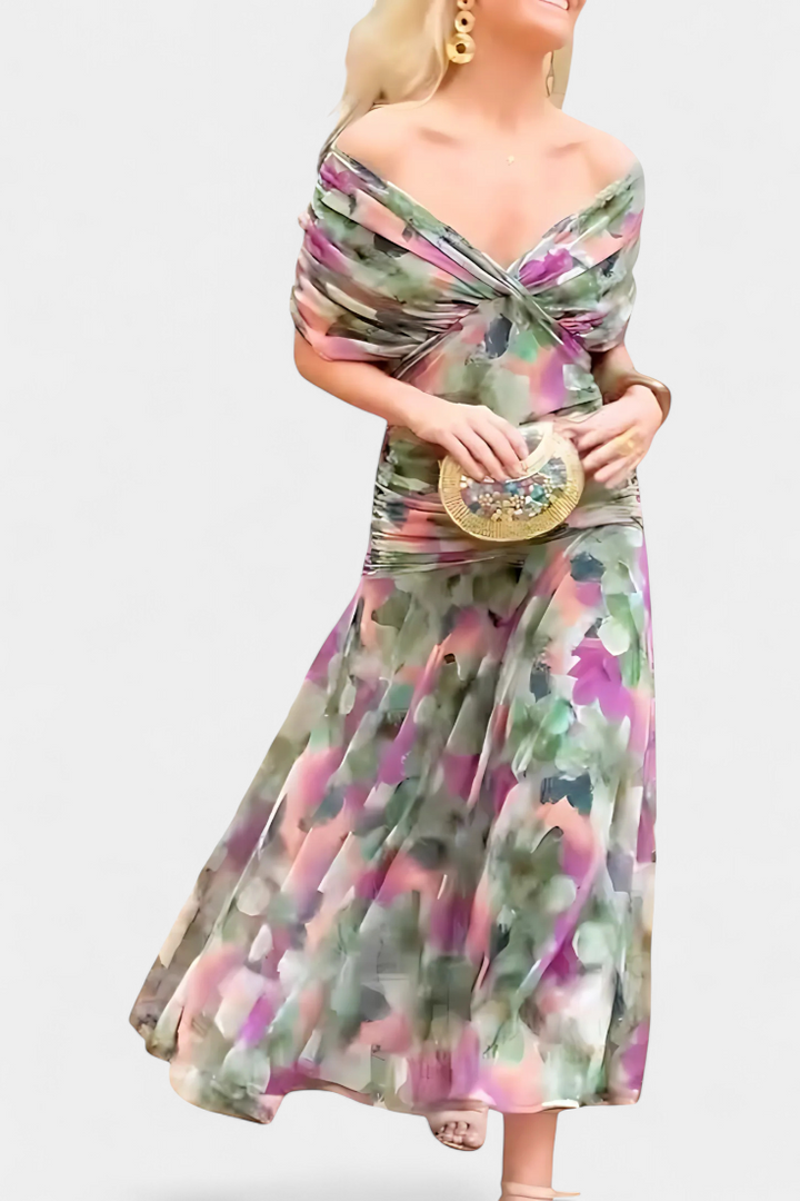 Dina | Long V-Neck Dress