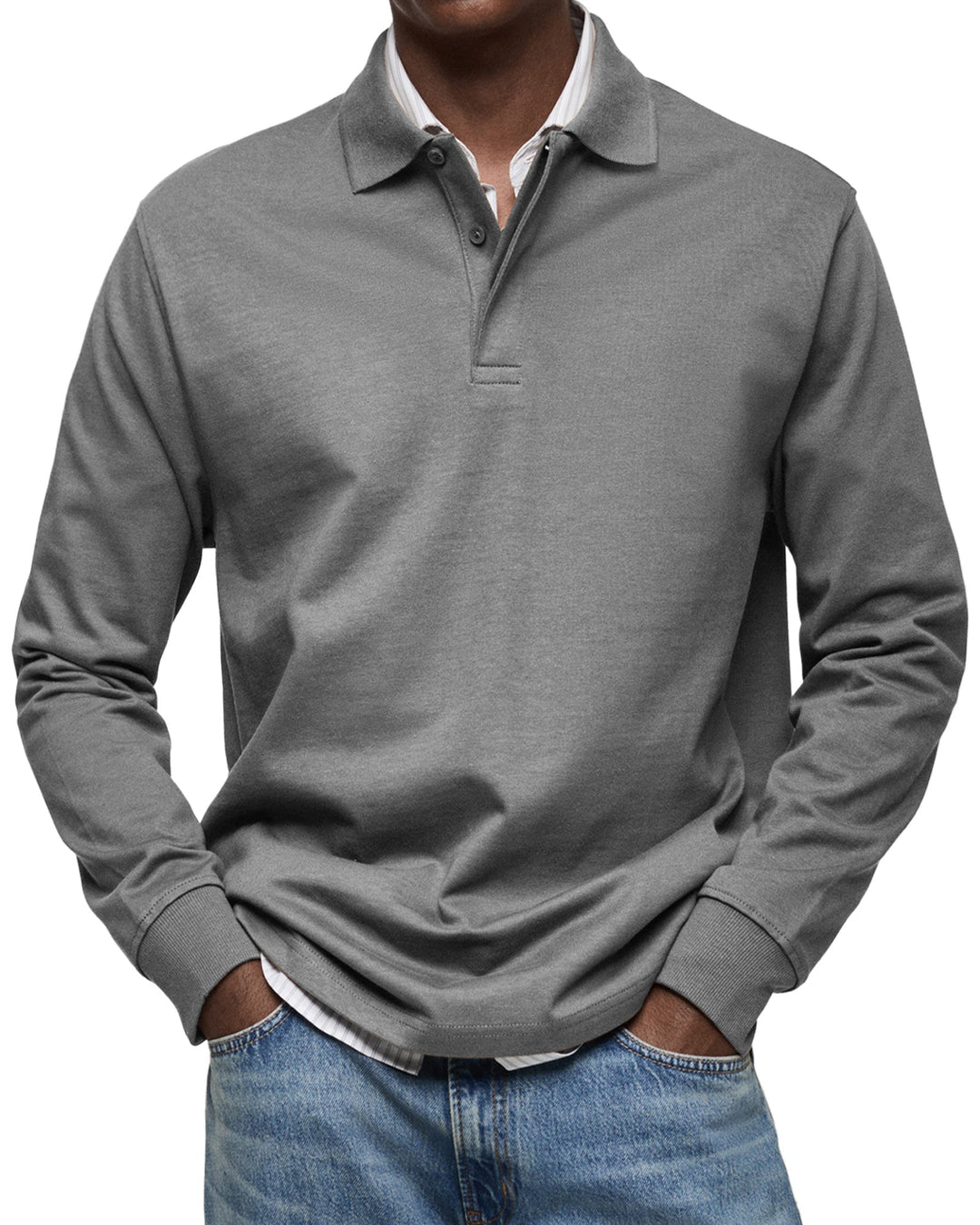 Jones | Casual Long Sleeve Polo Sweater