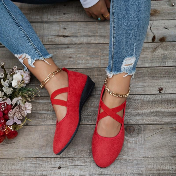 Leona | Closed Wedge Ballerina Shoes