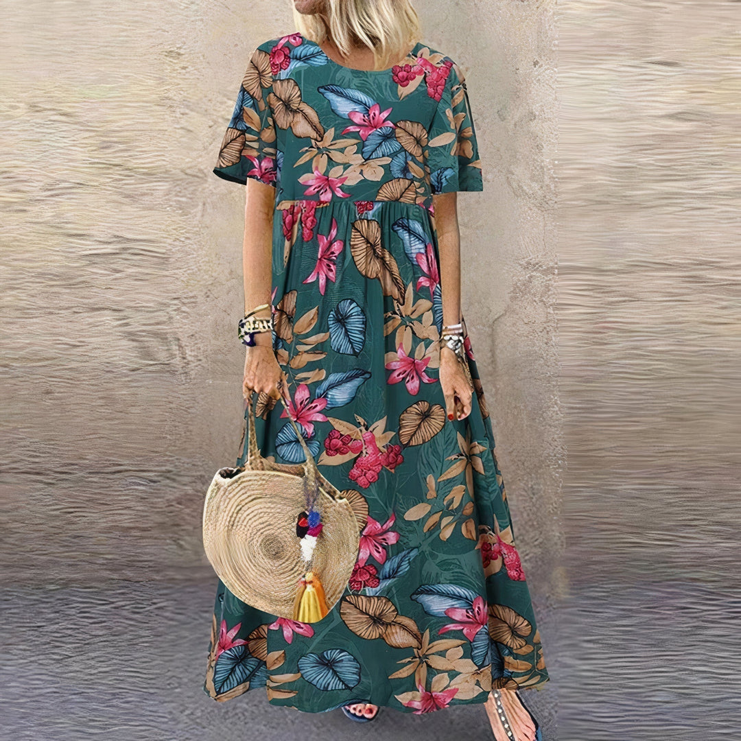 Alice | Elegant Comfortable Floral Summer Dress