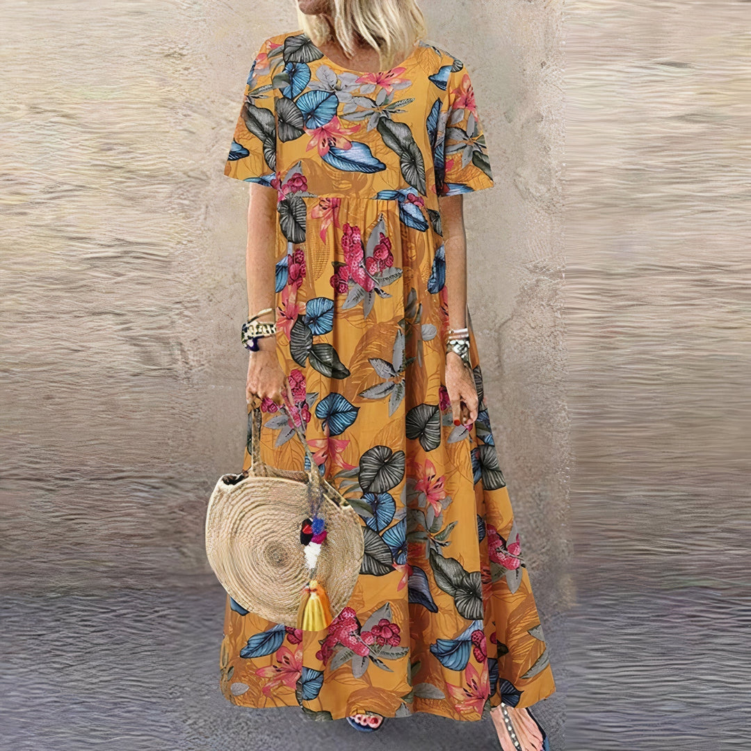 Alice | Elegant Comfortable Floral Summer Dress
