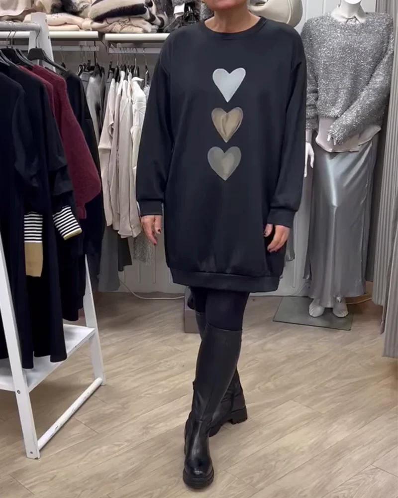 Elvia | Stylish Oversized Heart Sweater