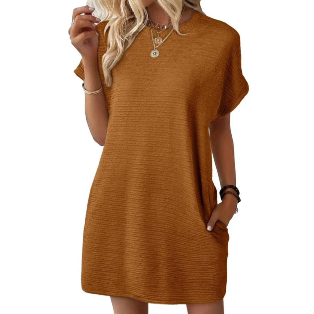 Samantha | Casual Minimalist Round-Neck Summer Dress