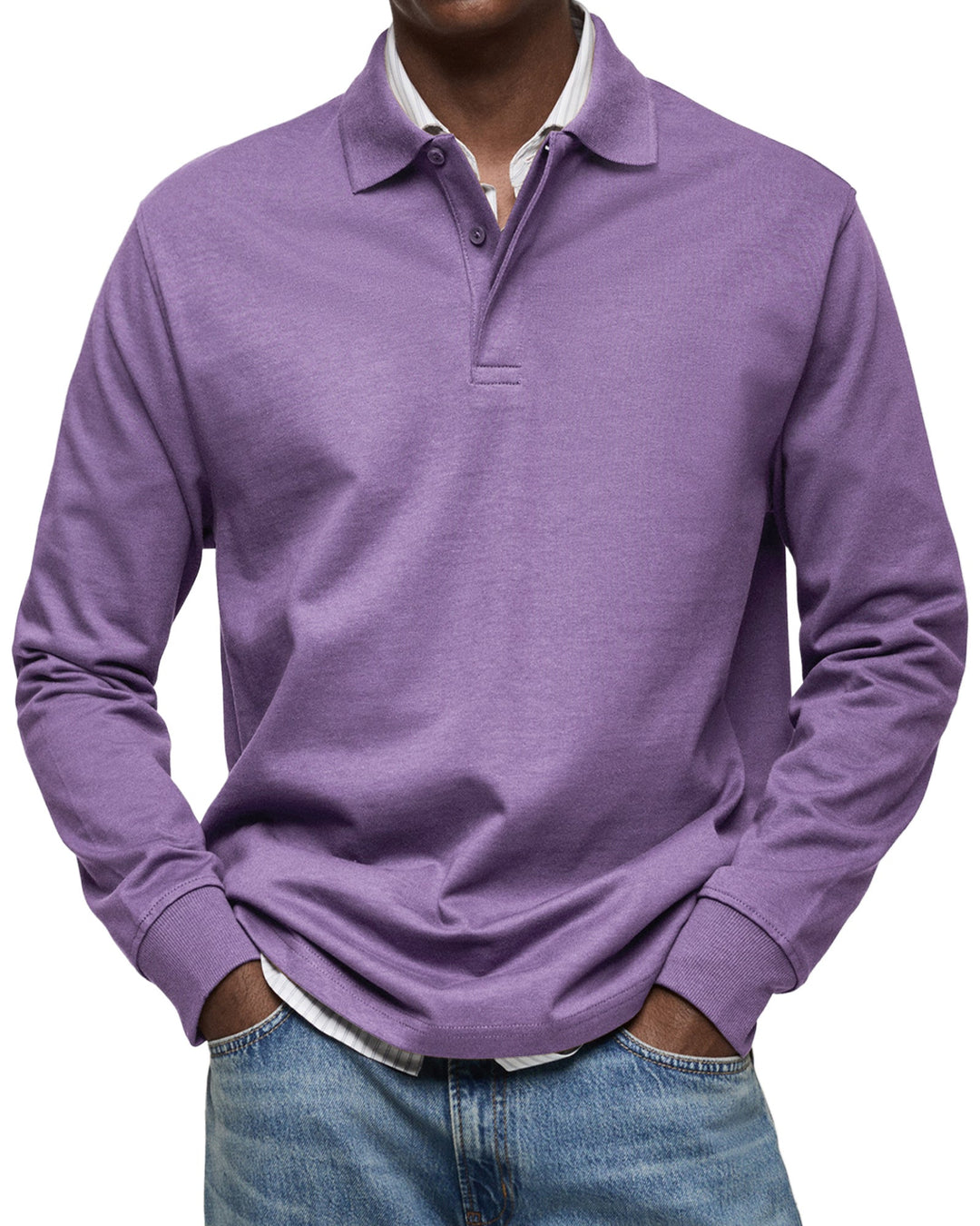 Jones | Casual Long Sleeve Polo Sweater