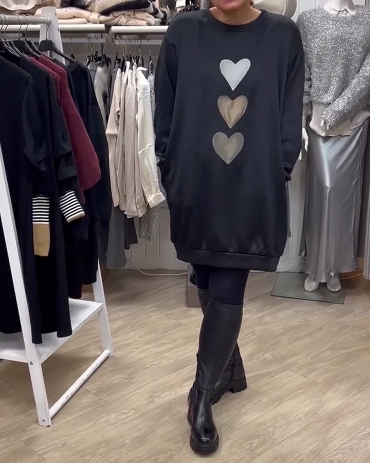Elvia | Stylish Oversized Heart Sweater