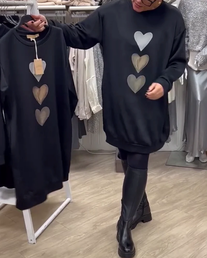 Elvia | Stylish Oversized Heart Sweater