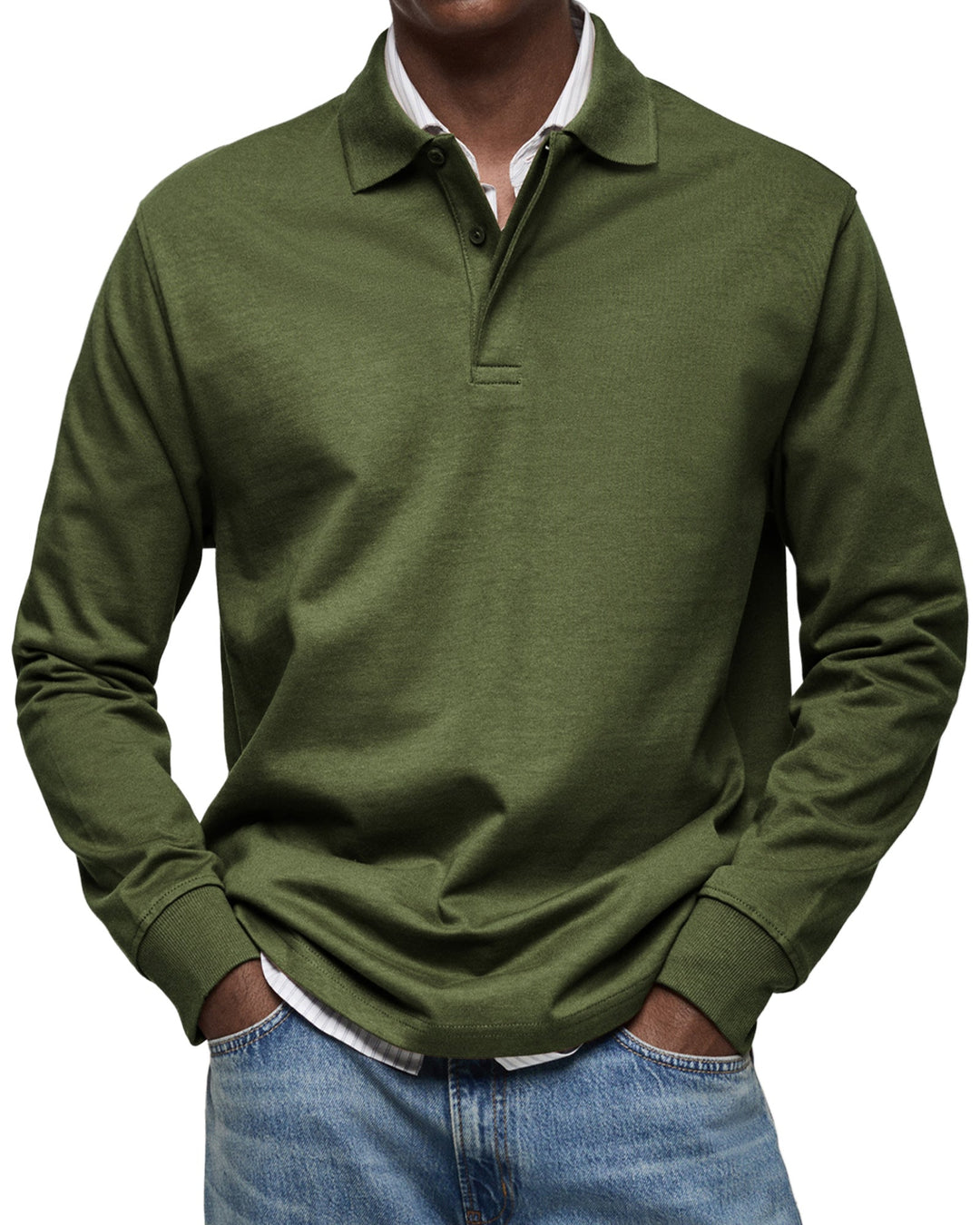 Jones | Casual Long Sleeve Polo Sweater