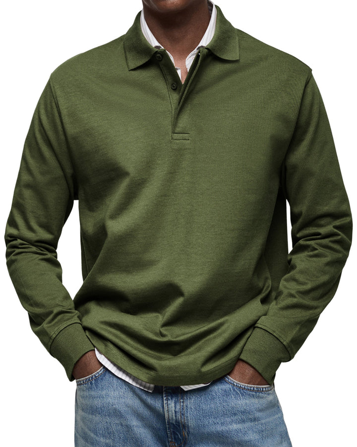 Jones | Casual Long Sleeve Polo Sweater