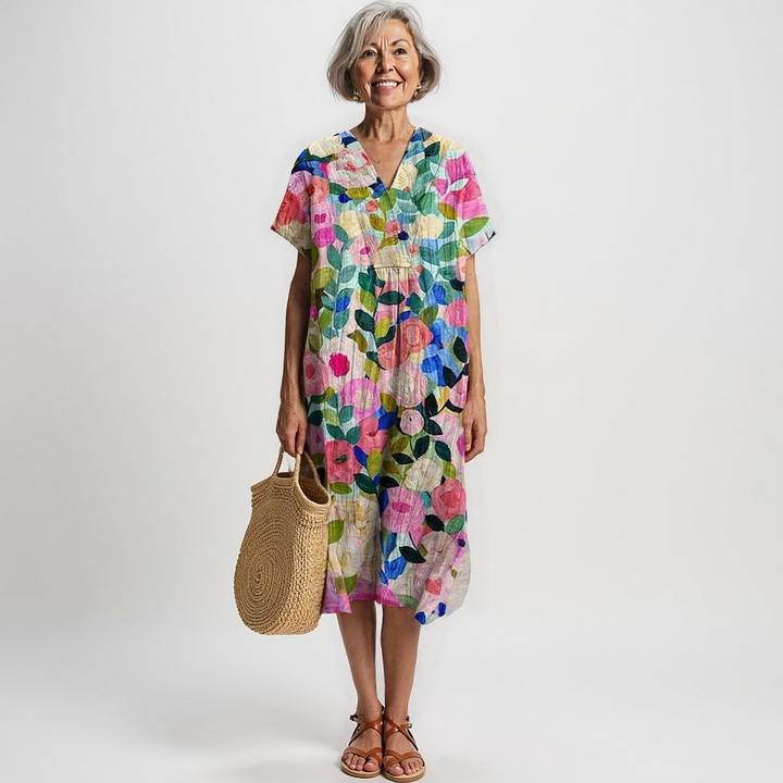 Scarlett | Multi-Colour Floral Dress