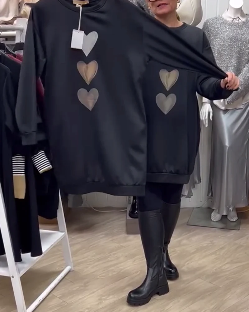 Elvia | Stylish Oversized Heart Sweater