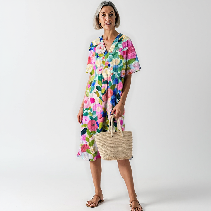 Scarlett | Multi-Colour Floral Dress