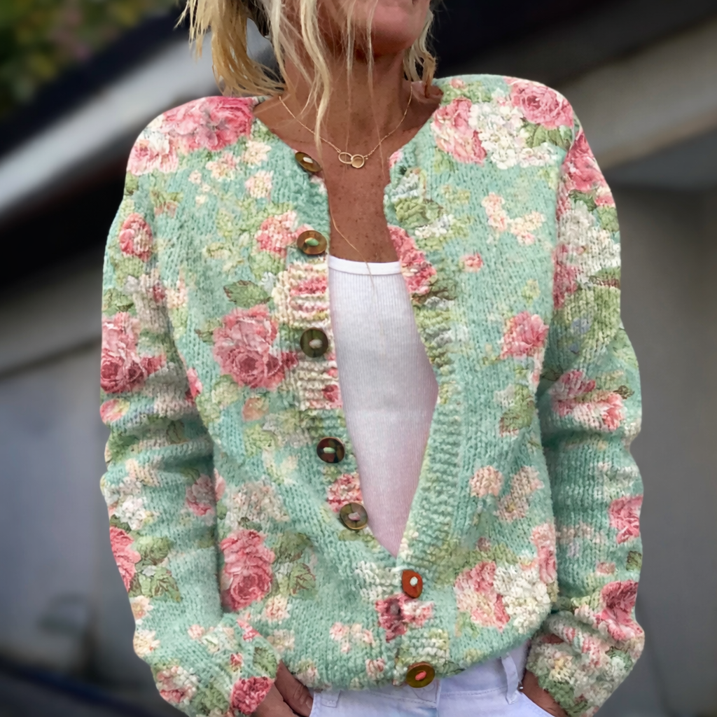 Esha | Nordic Pattern Knit Cardigan