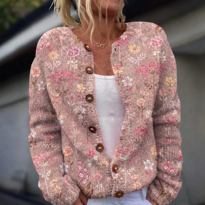 Esha | Nordic Pattern Knit Cardigan