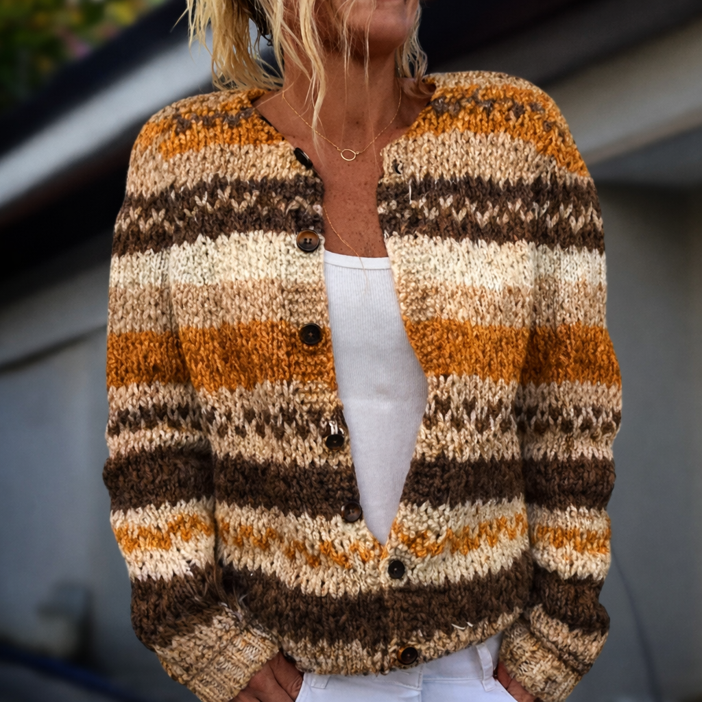 Esha | Nordic Pattern Knit Cardigan