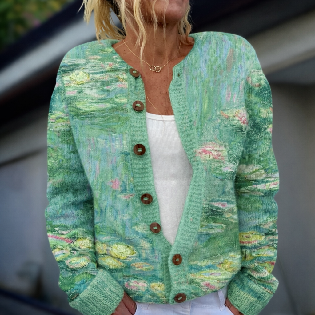 Esha | Nordic Pattern Knit Cardigan