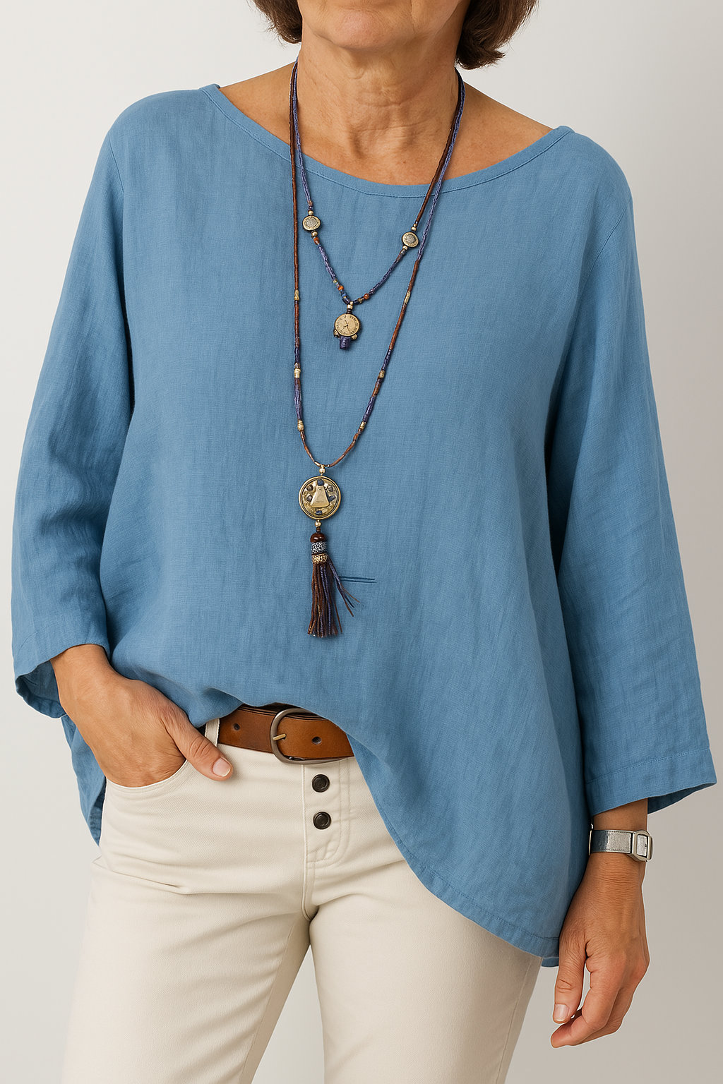 Karina | Oversized Blouse – Soft, Lightweight & Breezy Fit