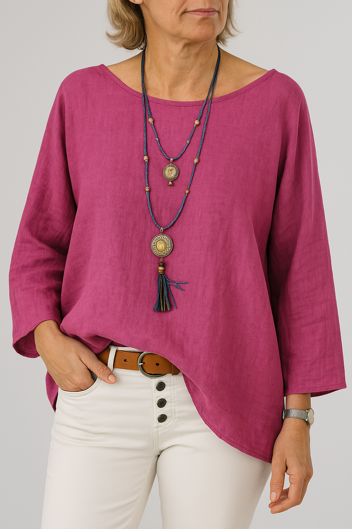 Karina | Oversized Blouse – Soft, Lightweight & Breezy Fit