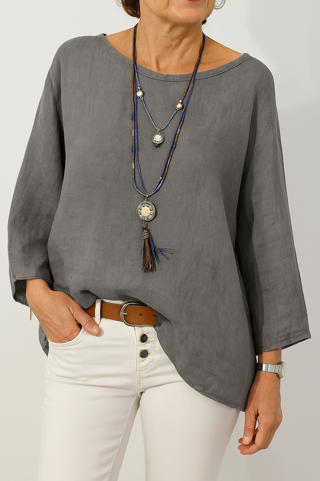 Karina | Oversized Blouse – Soft, Lightweight & Breezy Fit