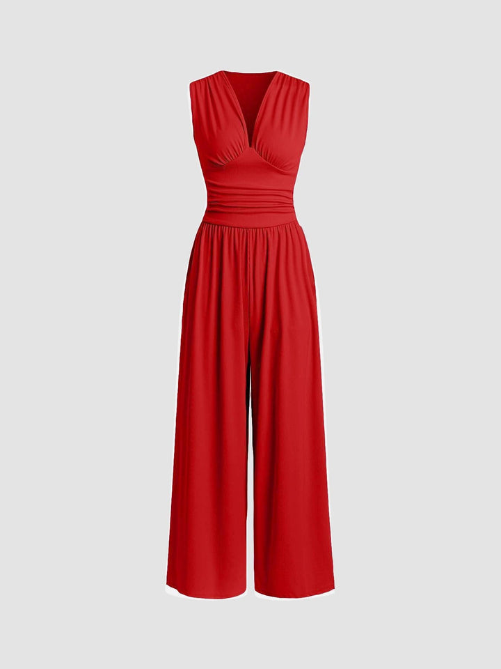 Amanda | Chic Sleeveless Wide-Leg Jumpsuit