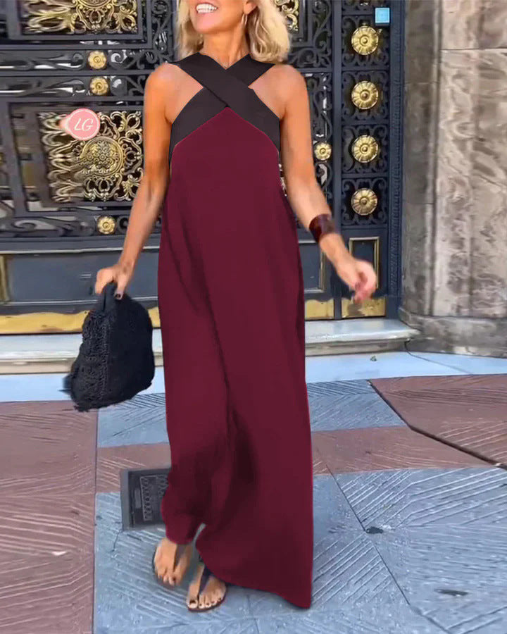 Katherine | Elegant Dress With Crossed Straps
