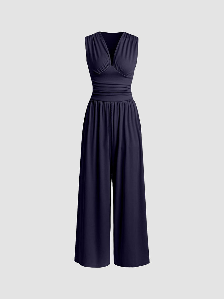 Amanda | Chic Sleeveless Wide-Leg Jumpsuit