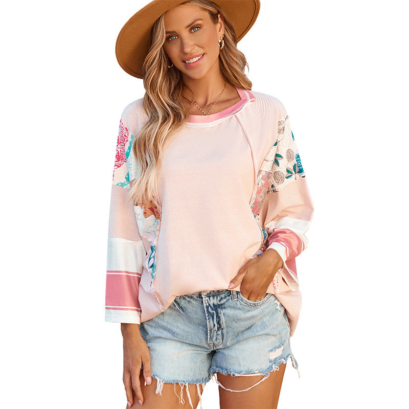 Alisa | Trendy Lightweight Patchwork Sweater
