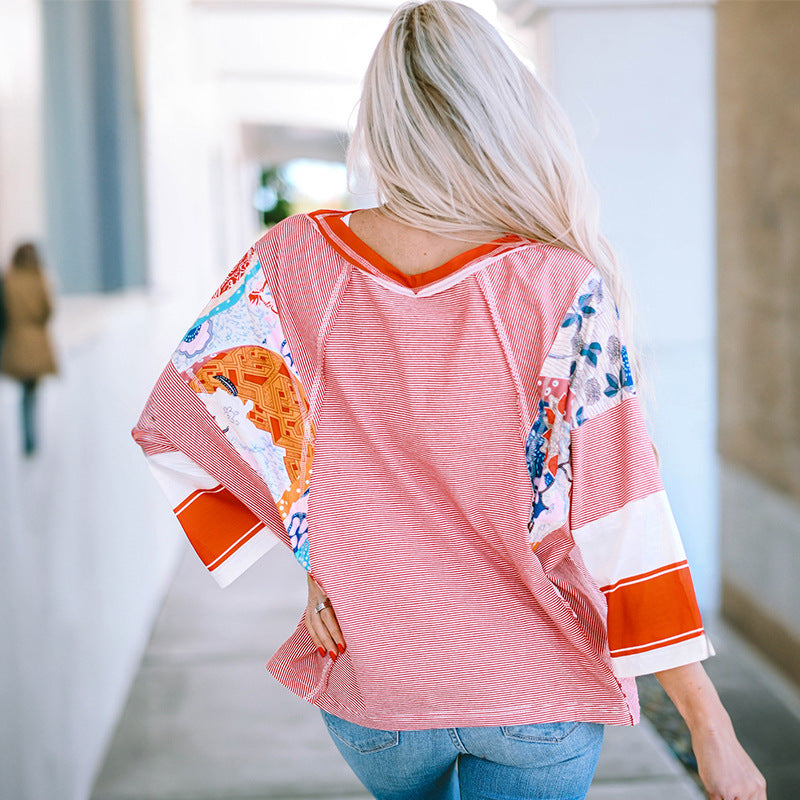 Alisa | Trendy Lightweight Patchwork Sweater