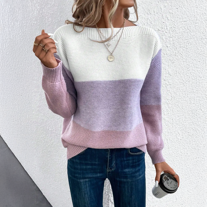 Ina | Soft Ombre Knit Sweater with Relaxed Fit & Cosy Feel