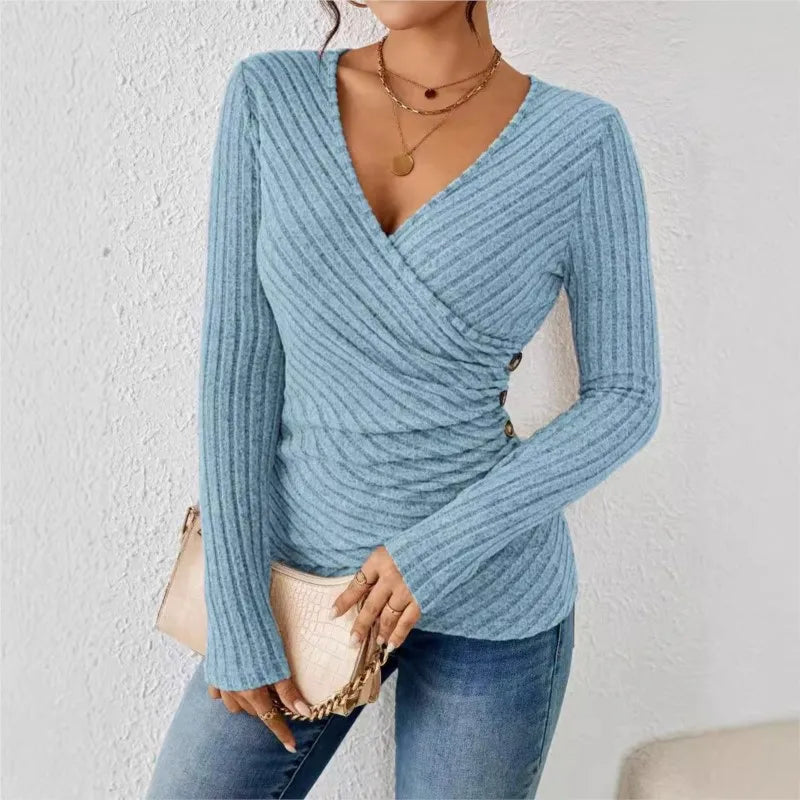 Sharon | Elegant Tummy Tucking Long Sleeve Top