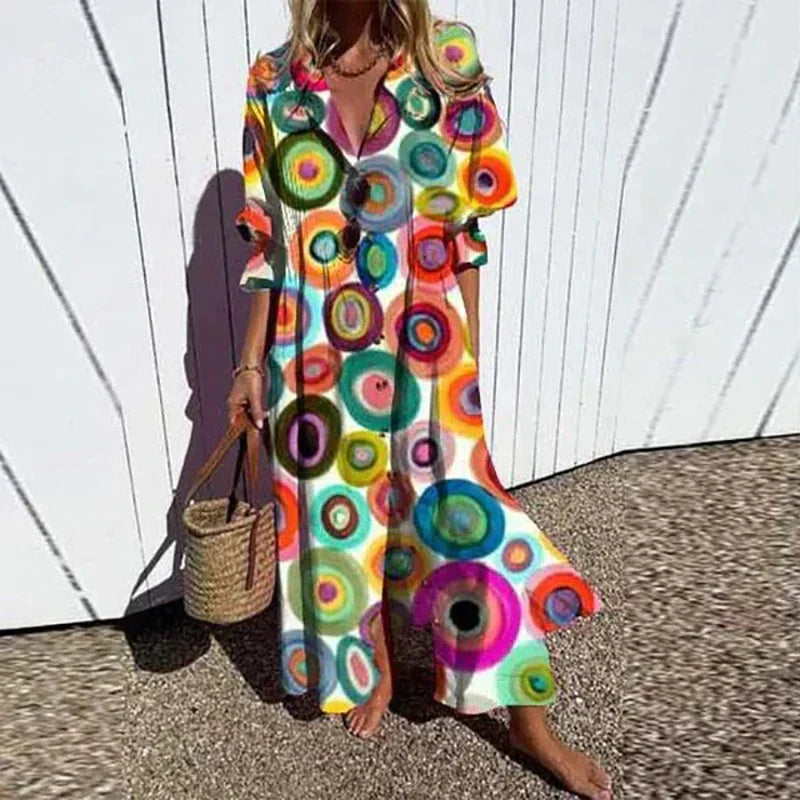 Elise | Colourful Boho Maxi-Dress
