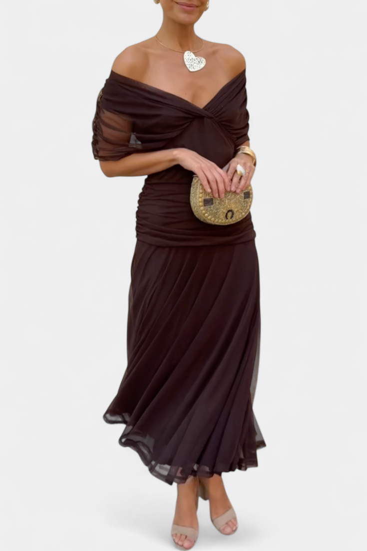 Dina | Long V-Neck Dress