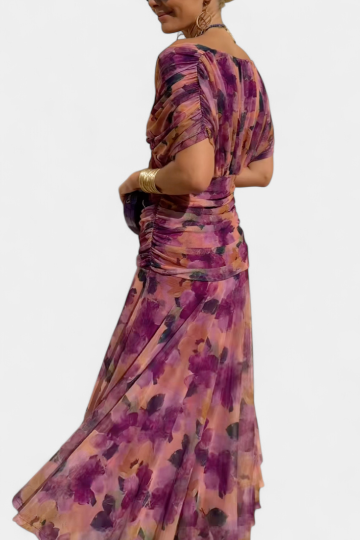 Dina | Long V-Neck Dress
