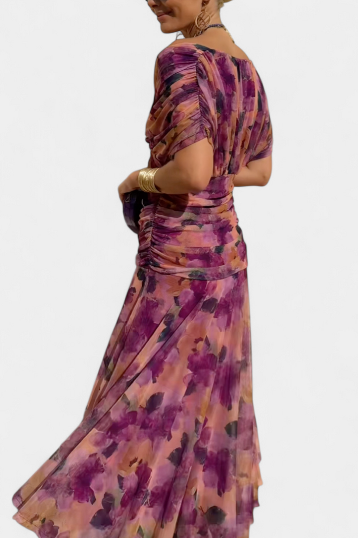 Dina | Long V-Neck Dress