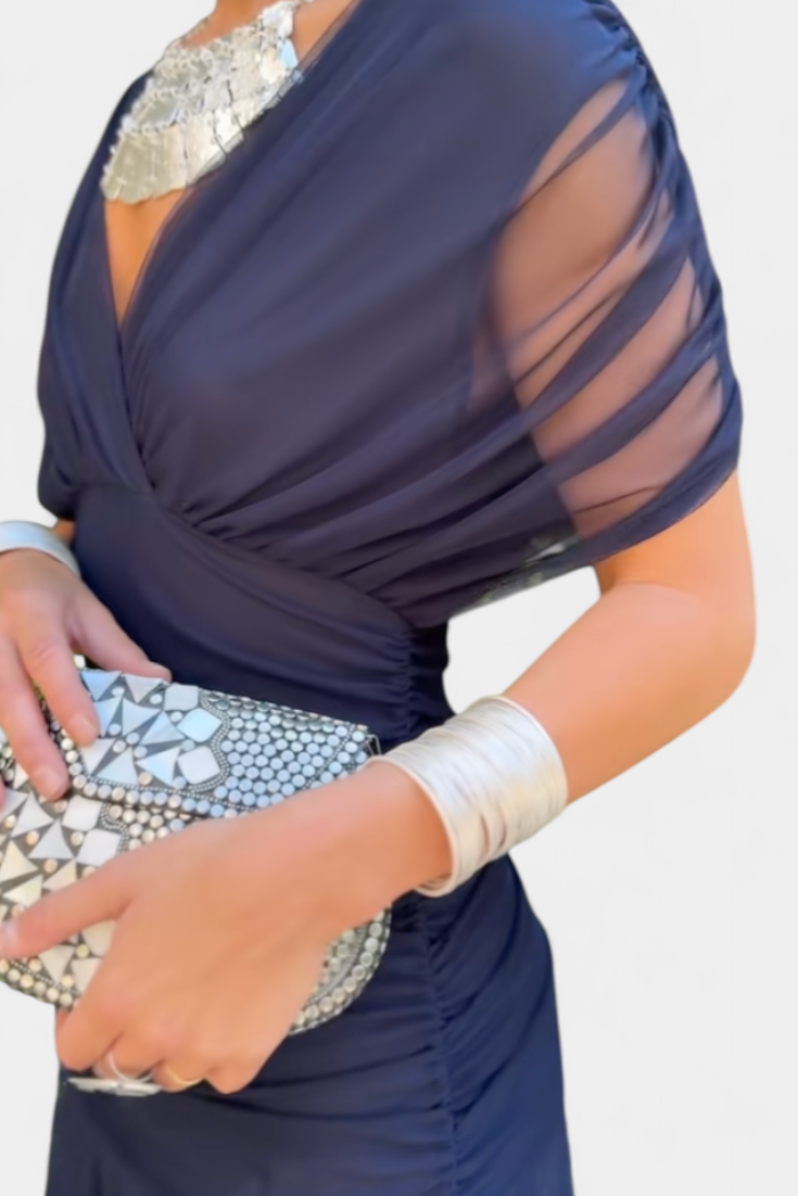 Dina | Long V-Neck Dress
