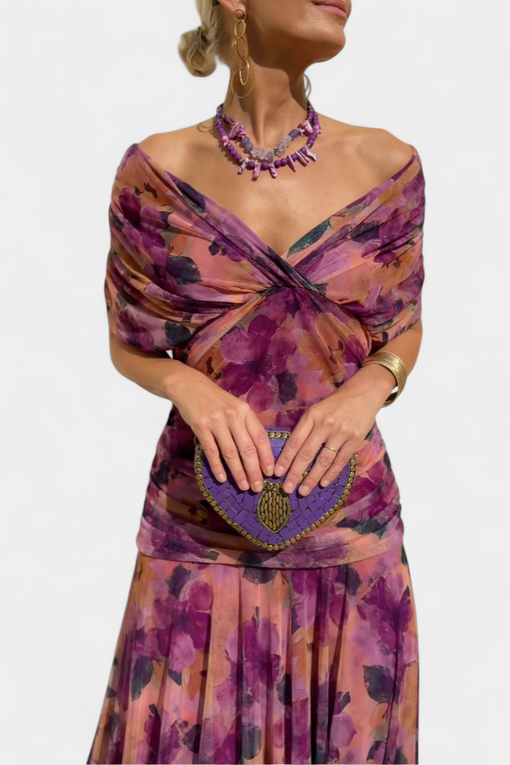 Dina | Long V-Neck Dress