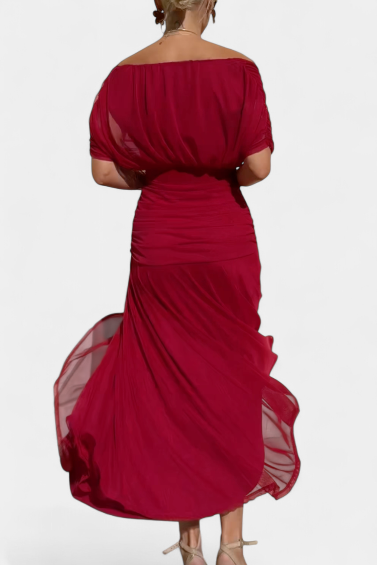 Dina | Long V-Neck Dress